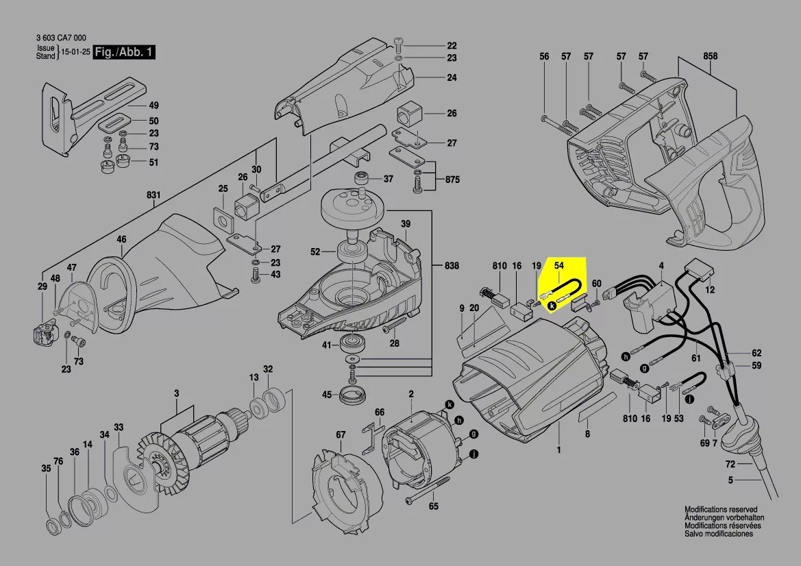 câble réf. 1 619 PA3 998 Bosch